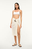 Image CHIARA COVERUP SKIRT | WHITE 3 of 4