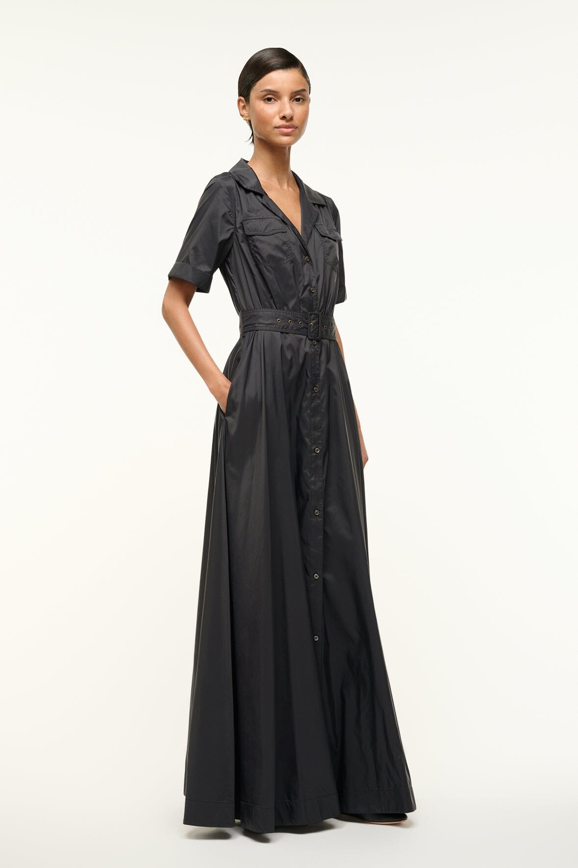 Image MILLIE DRESS | BLACK 2 of 5 and Clicking this image will trigger a zoom pop-up