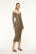 Image CRAFTSMAN SWEATER DRESS | METALLIC GOLD 3 of 5