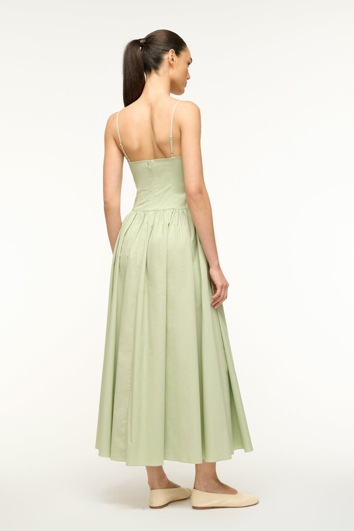 Image DENA DRESS | PALE JADE 3 of 5 and Clicking this image will trigger a zoom pop-up