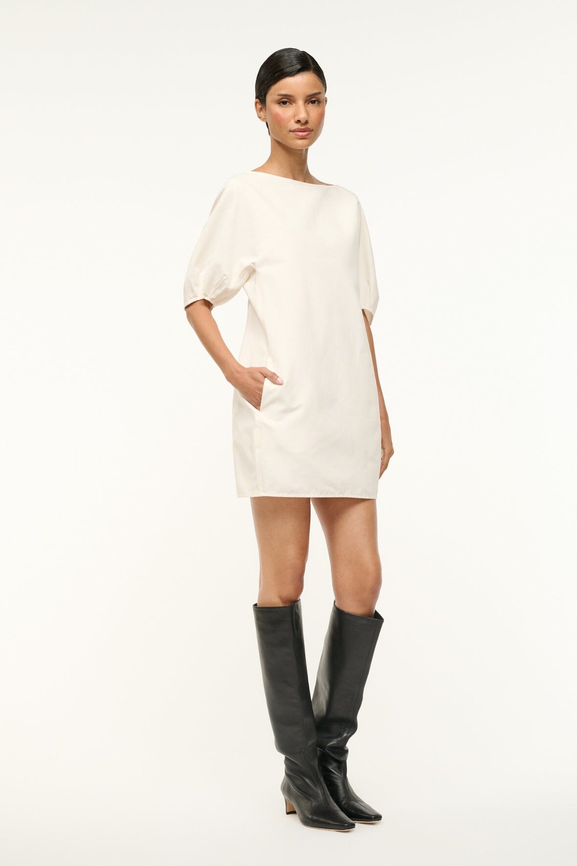 Image DIDI DRESS | IVORY 2 of 6 and Clicking this image will trigger a zoom pop-up