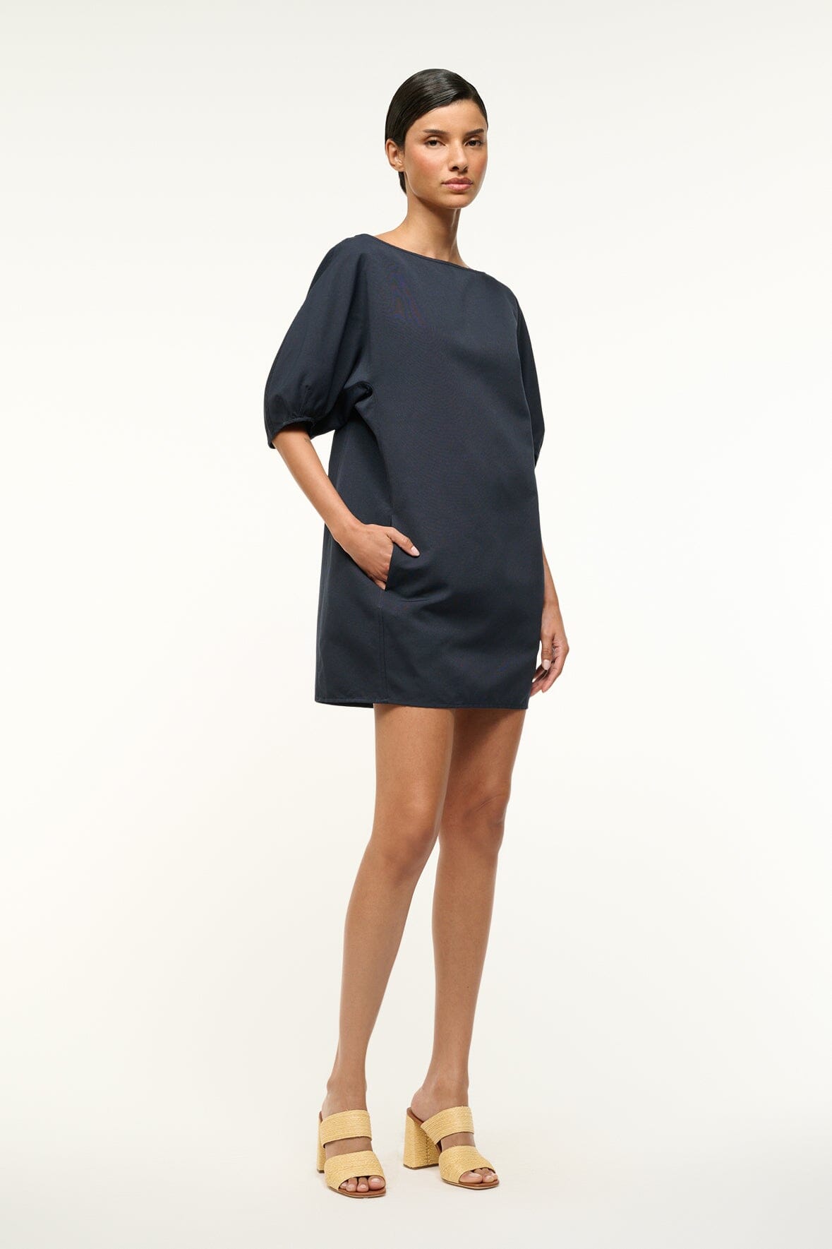 【関税込み】Staud ネイビー Didi ミニドレス DIDI DRESS NAVY