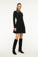 Image DUJOUR DRESS | BLACK IVORY 2 of 5