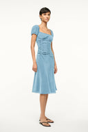 Image ELBA SILK DRESS | SLATE BLUE 2 of 5