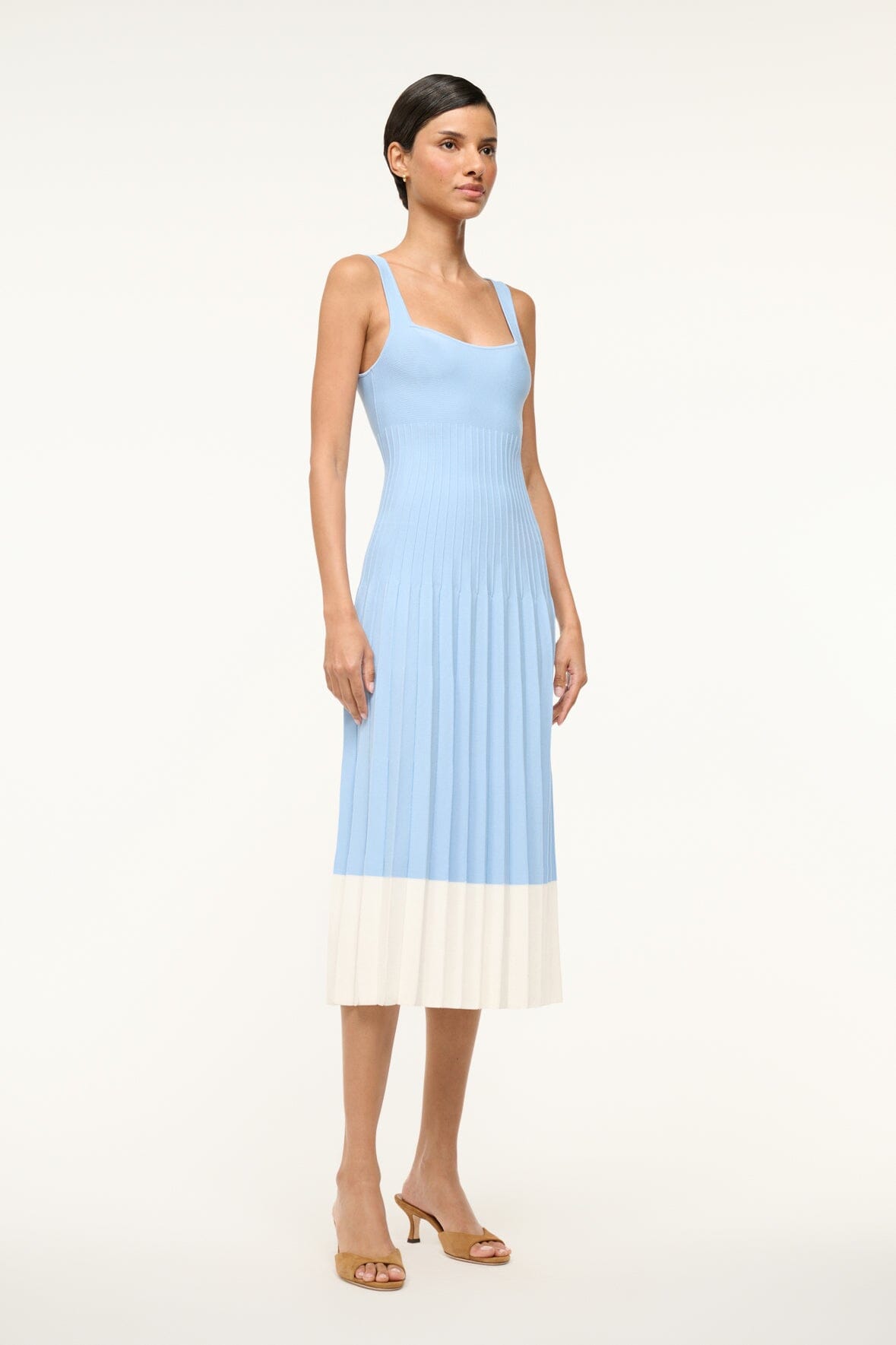 Image ELLISON DRESS | CLEAR BLUE WHITE 2 of 4 and Clicking this image will trigger a zoom pop-up