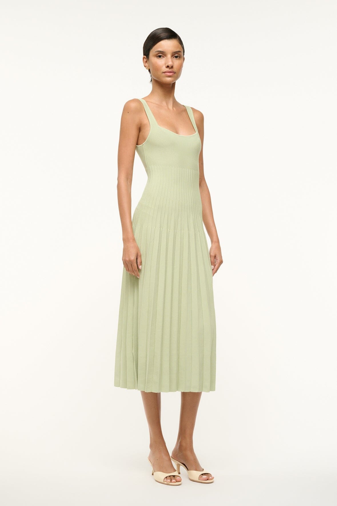 Image ELLISON DRESS | PALE JADE 2 of 3 and Clicking this image will trigger a zoom pop-up