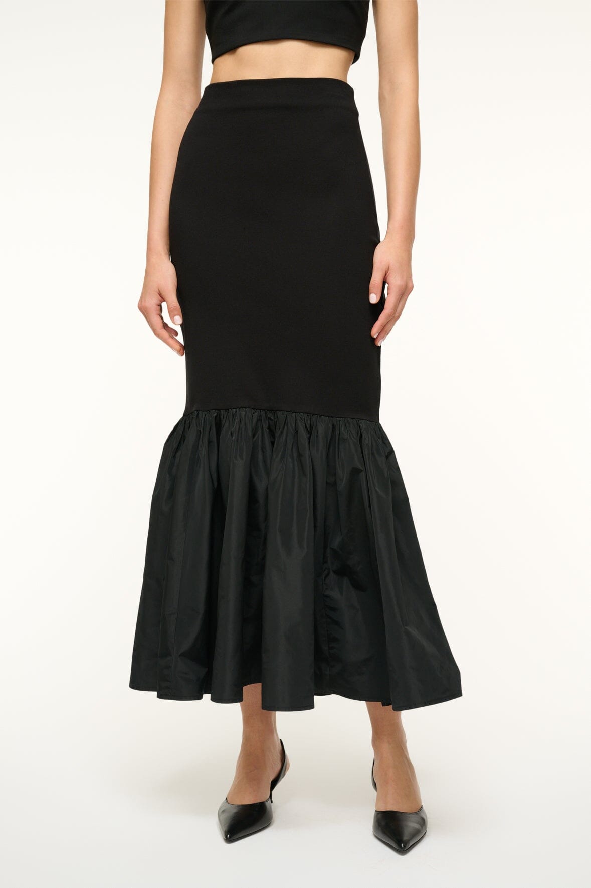 Image HAWTHORNE SKIRT | BLACK 2 of 5 and Clicking this image will trigger a zoom pop-up