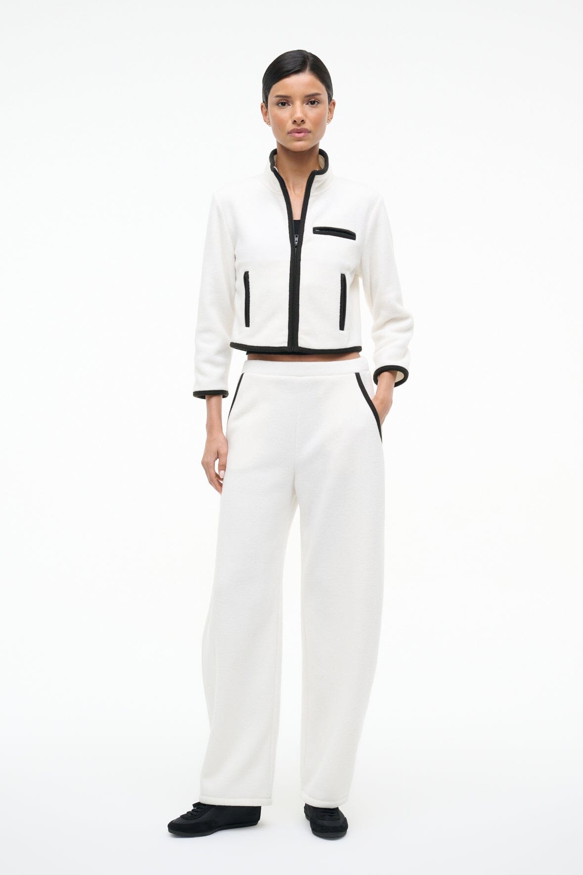 Image JETER JACKET | IVORY BLACK 7 of 8 and Clicking this image will trigger a zoom pop-up