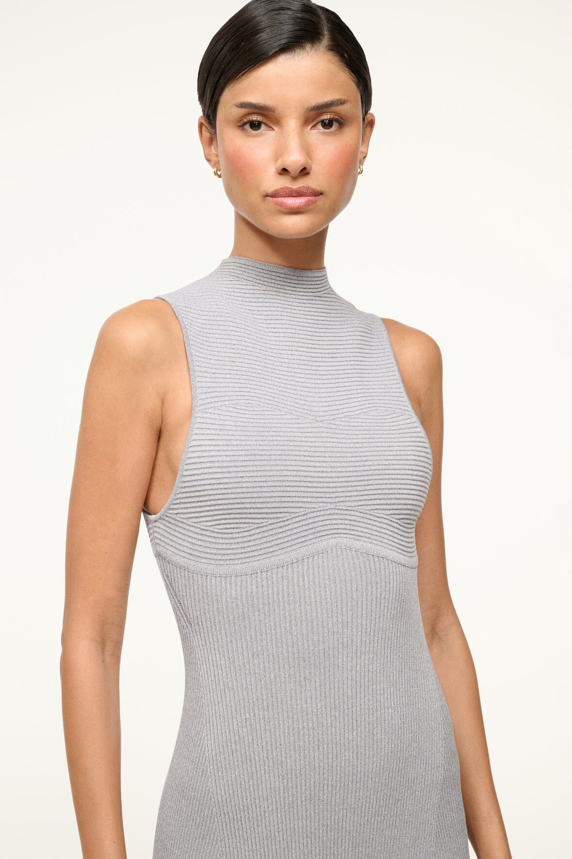 Image MALACHITE DRESS | SPECKLE GREY 4 of 6 and Clicking this image will trigger a zoom pop-up