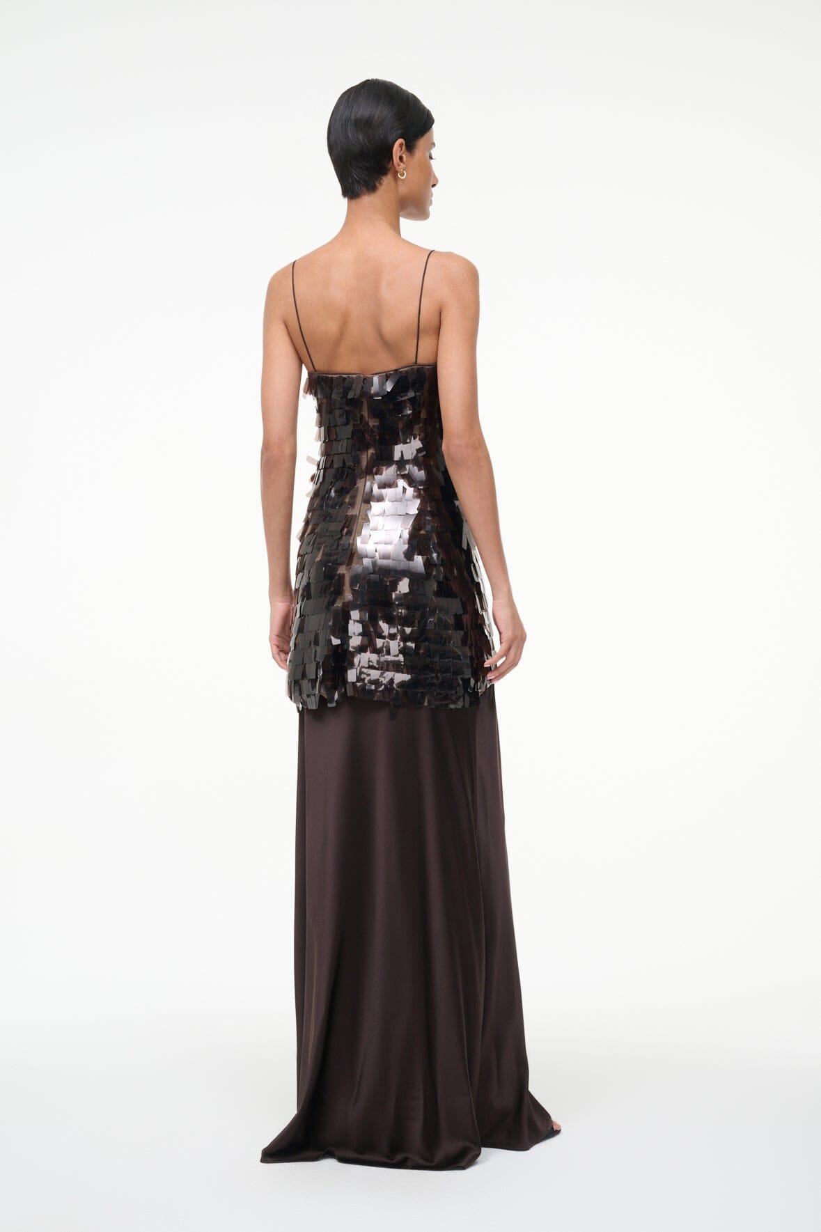 staud sequin dress STAUD, Mesa Dress in Earth, Size 6
