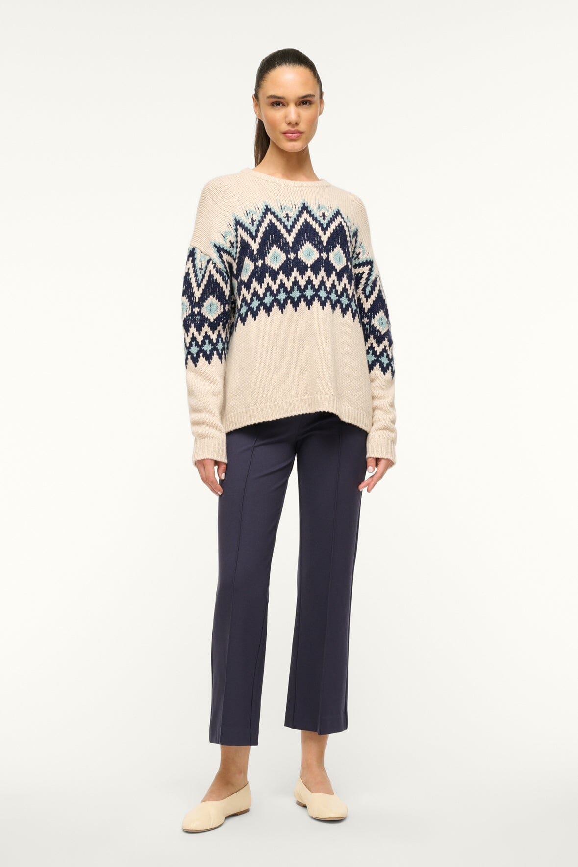 MORITZ SWEATER OATMEAL MULTI FAIRISLE
