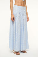 Image PROCIDA COVERUP SKIRT | SKY GINGHAM 2 of 4