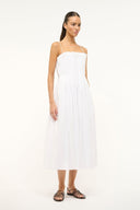 MIDI BELLA DRESS | WHITE