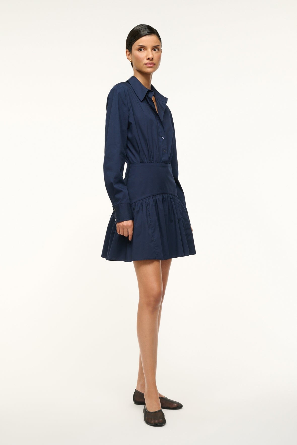 Image ROCCO MINI DRESS | NAVY 2 of 6 and Clicking this image will trigger a zoom pop-up