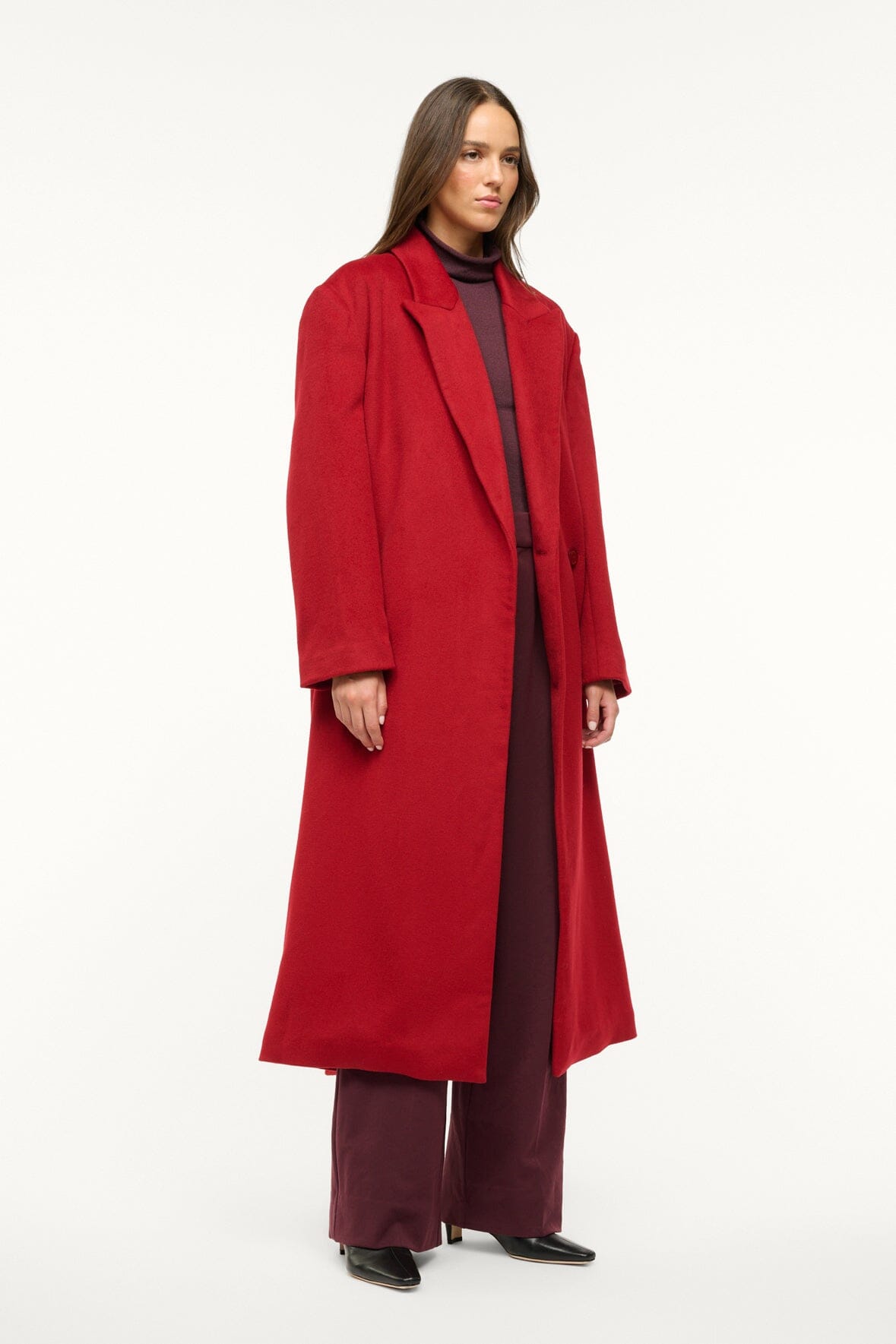 Image SERGE COAT | ROUGE 3 of 7 and Clicking this image will trigger a zoom pop-up