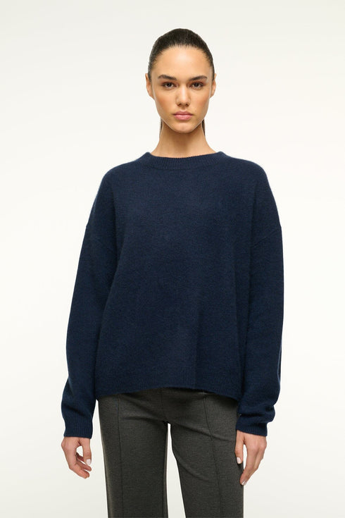 Go to SERRANO CASHMERE RELAXED CREW NAVY view 1