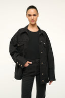 Image STAUD + WRANGLER THE BIGGEST JEAN JACKET | BLACK 5 of 6