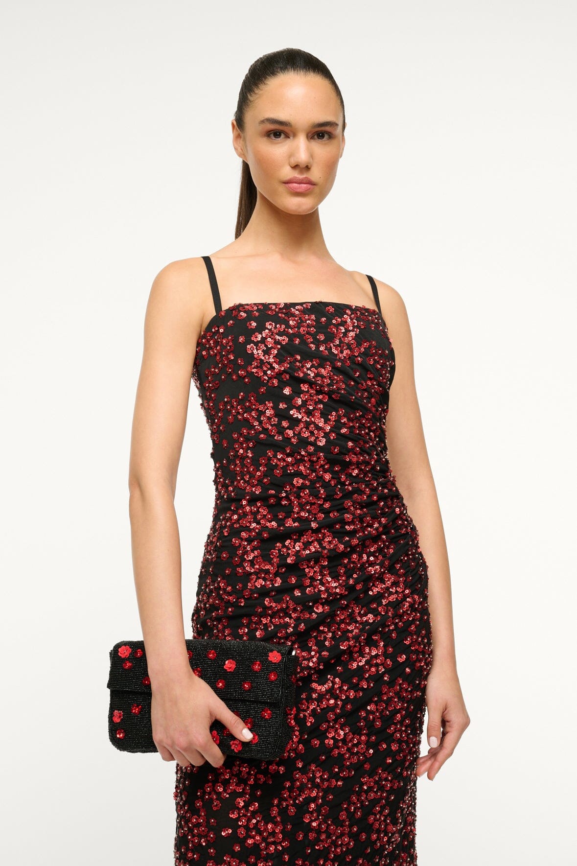 Image FLORENTINA DRESS | POPPY 3 of 7 and Clicking this image will trigger a zoom pop-up