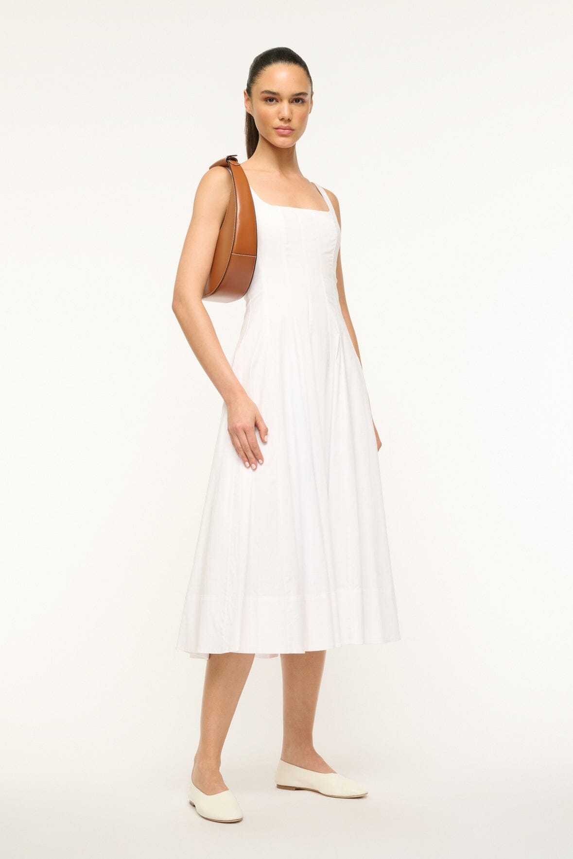 STAUD*シグネチャーアイテム☆ムーンメタリックトートバッグ STAUD Moon レザートートバッグ | NET-A-PORTER