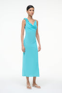 Image VIENNA COVERUP DRESS | TEAL 2 of 6