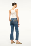 Image STAUD + WRANGLER THE CROPPED BOOT JEAN | INDIGO WASH 4 of 6