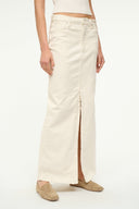Image STAUD + WRANGLER THE MAXI SKIRT | CREAM 3 of 4