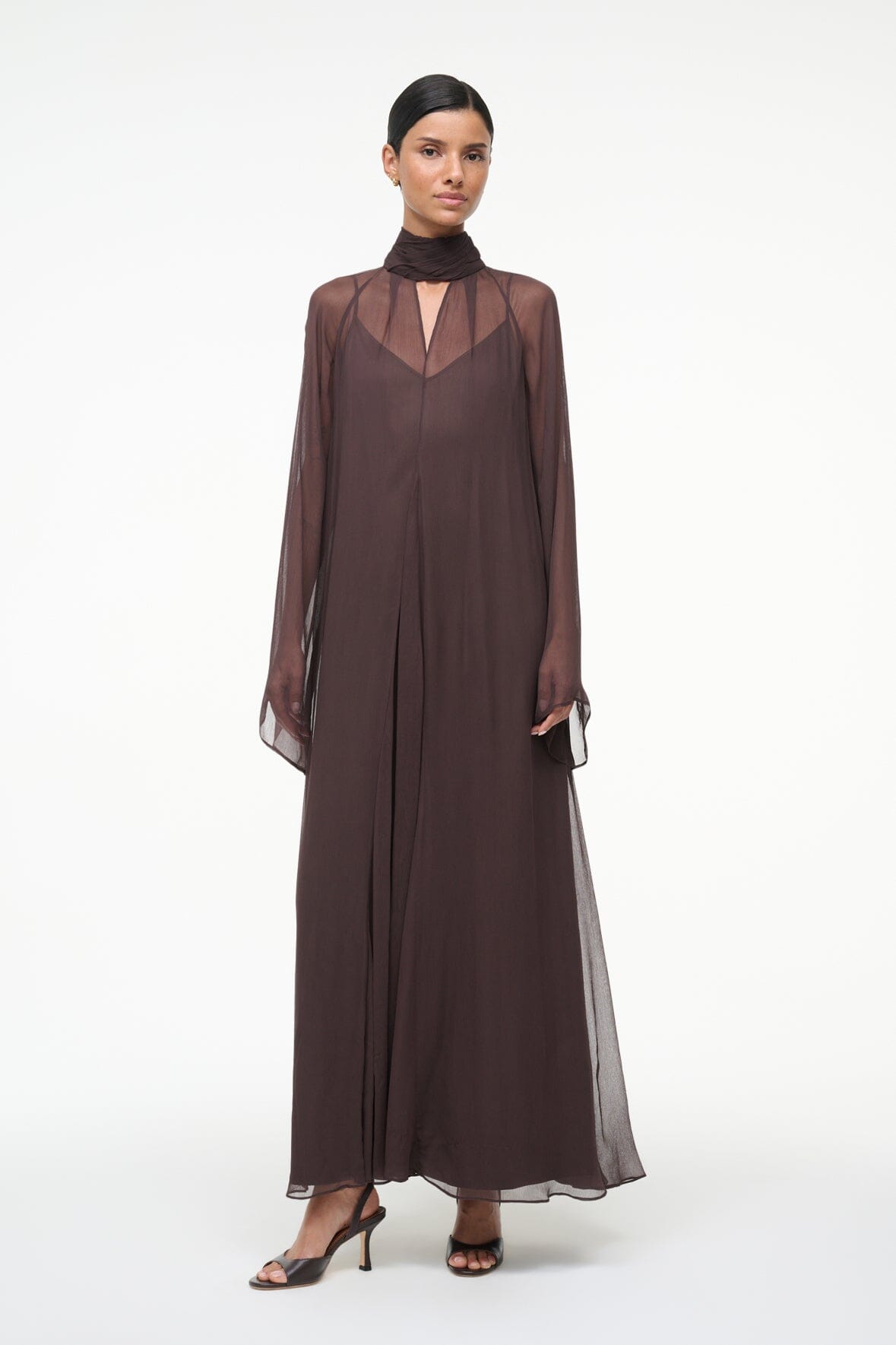 Image ESTHER MAXI DRESS | EARTH 3 of 10 and Clicking this image will trigger a zoom pop-up