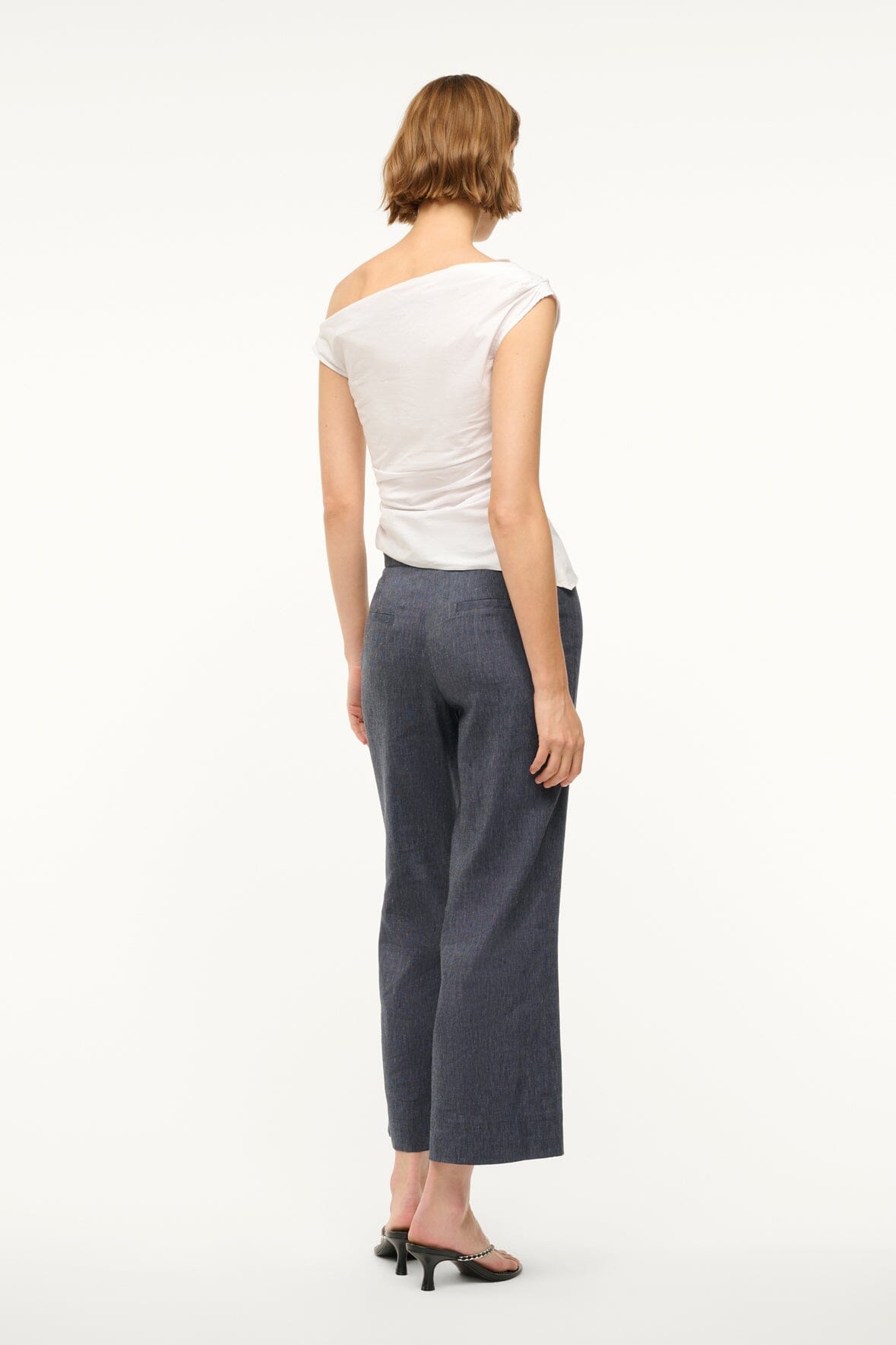 Image KNACK LINEN PANT | CHAMBRAY 3 of 6 and Clicking this image will trigger a zoom pop-up