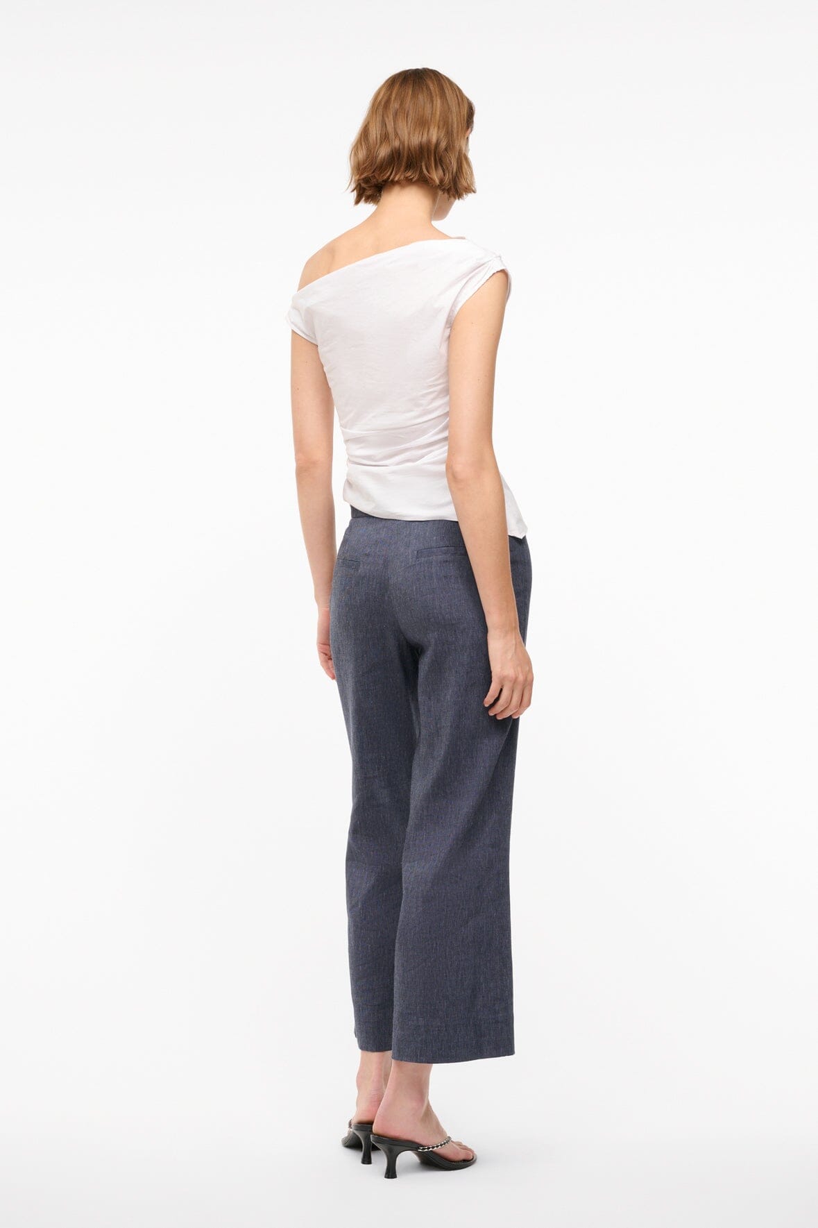 Image KNACK LINEN PANT | CHAMBRAY 3 of 5 and Clicking this image will trigger a zoom pop-up