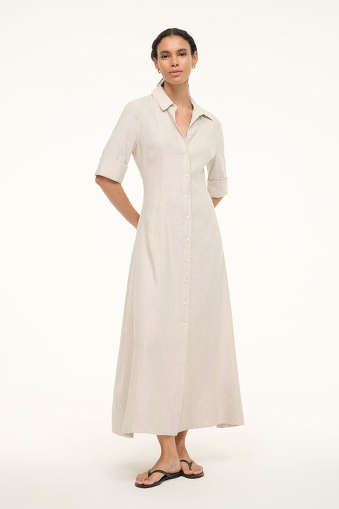 Go to JOAN LINEN DRESS NATURAL view 1