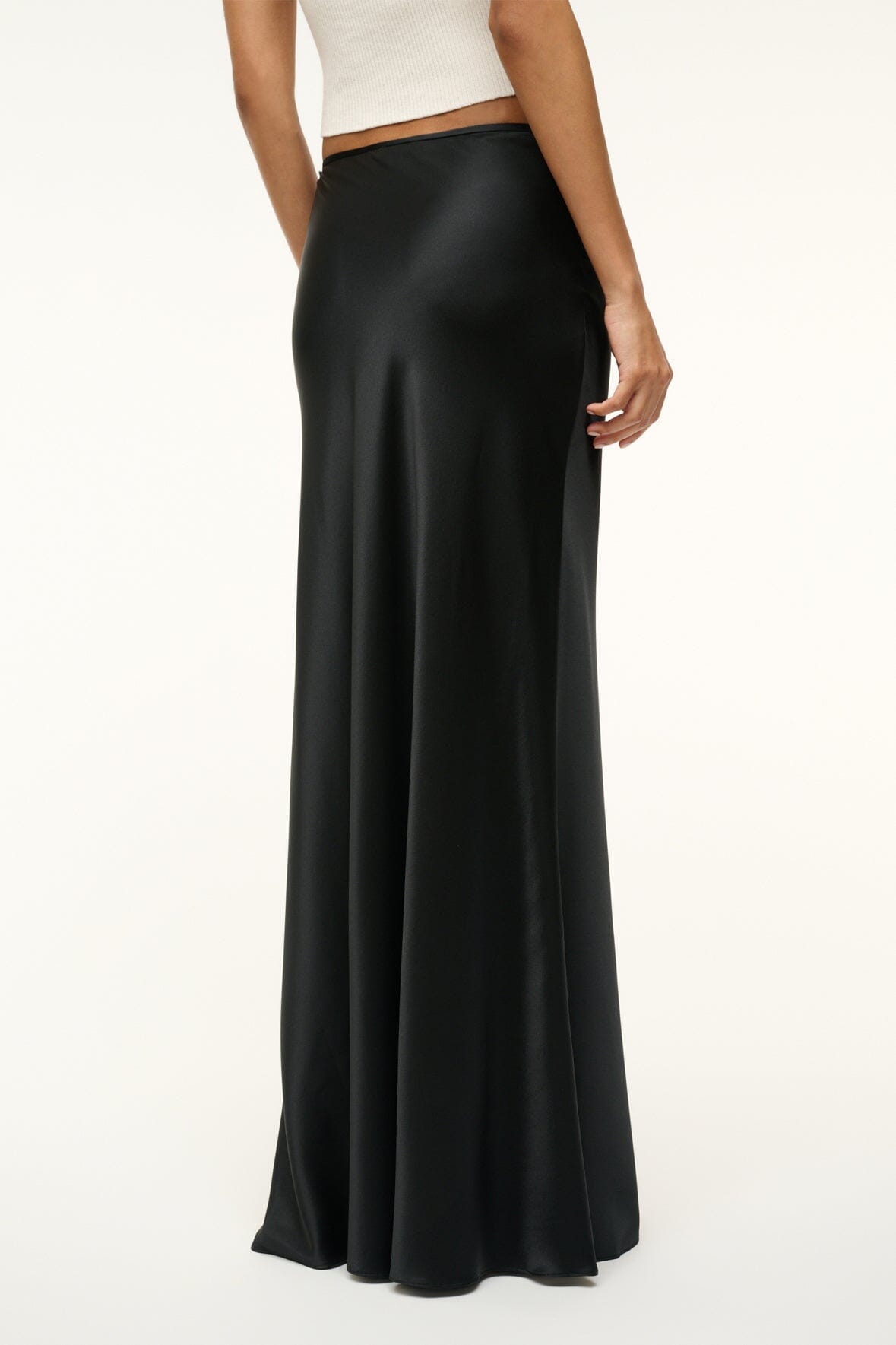 Image ODIN SILK SKIRT | BLACK 3 of 6 and Clicking this image will trigger a zoom pop-up