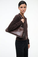 MAUDE SHOULDER BAG | ESPRESSO CROCO