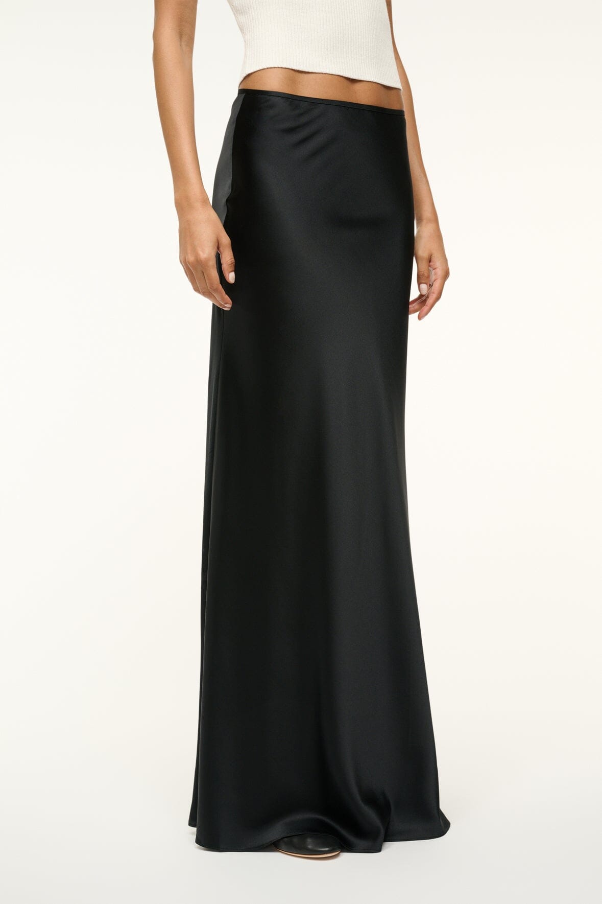 Image ODIN SILK SKIRT | BLACK 2 of 7 and Clicking this image will trigger a zoom pop-up