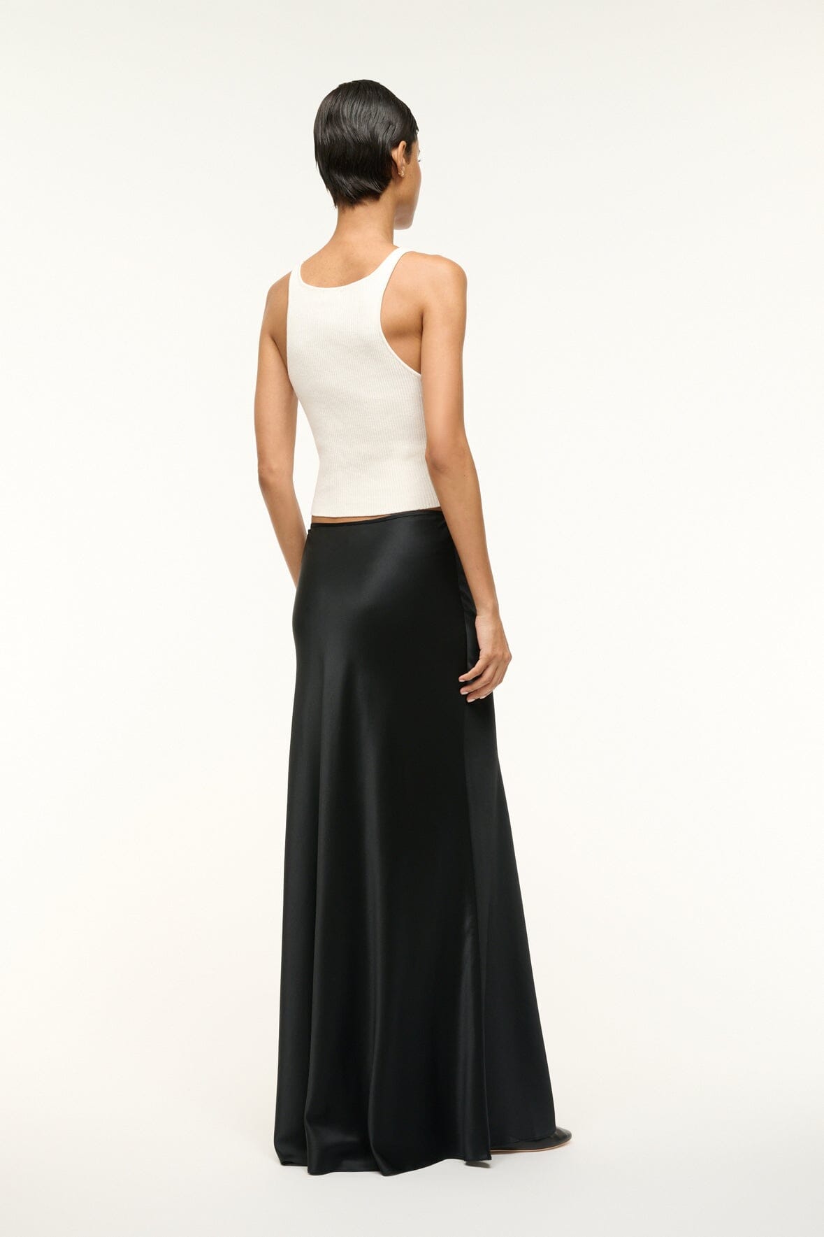 Image ODIN SILK SKIRT | BLACK 5 of 7 and Clicking this image will trigger a zoom pop-up