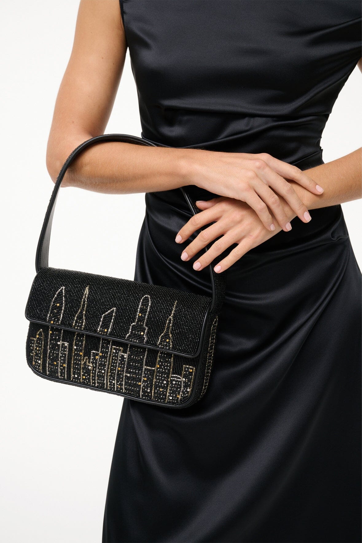 TOMMY BEADED BAG | I LOVE NEW YORK – STAUD