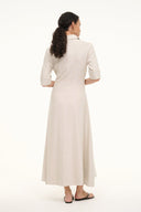 Image JOAN LINEN DRESS | NATURAL 4 of 7