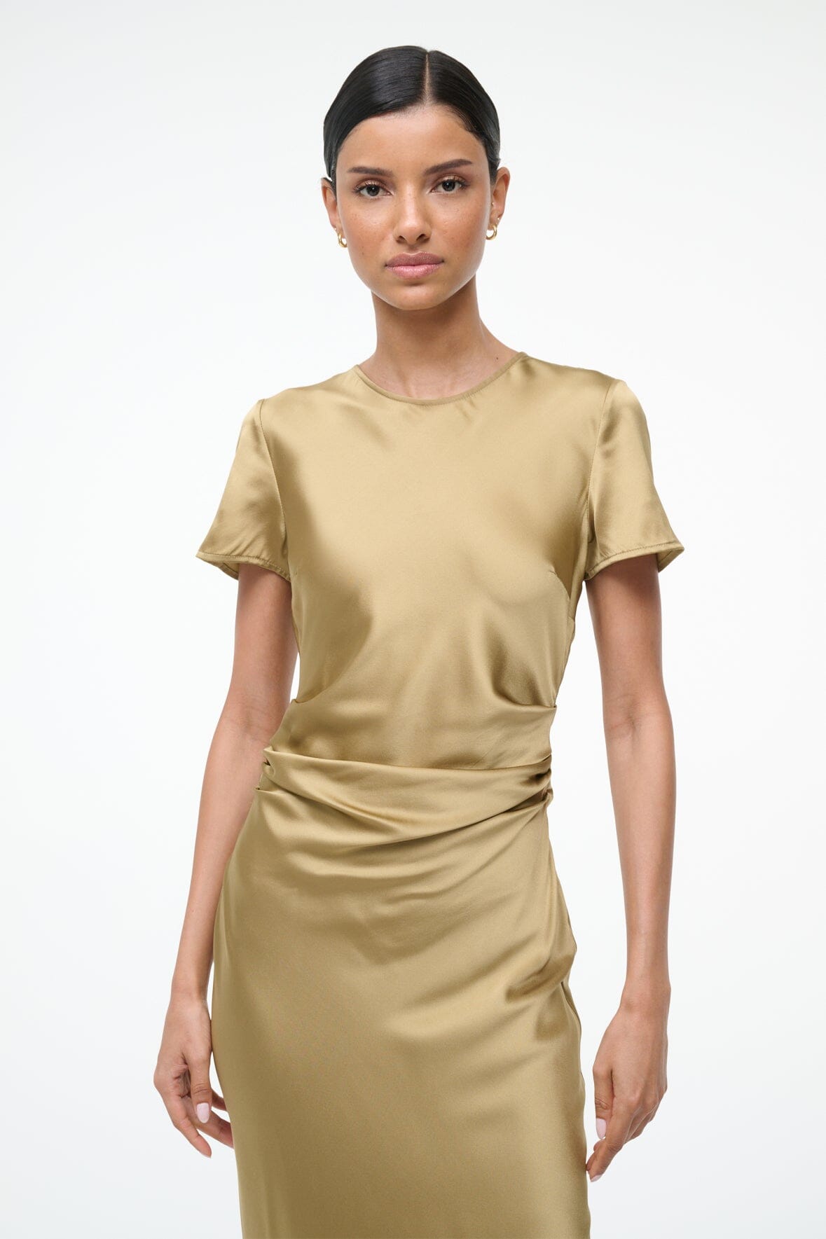 STAUD MARCEL SILK DRESS ANTIQUE STAUD MARCEL SILK DRESS ANTIQUE