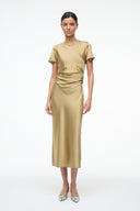 Image MARCEL SILK DRESS | ANTIQUE 5 of 6