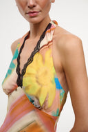 LUCCA MINI DRESS | SUPERBLOOM SCARF SUPERBLOOM SCARF / XS