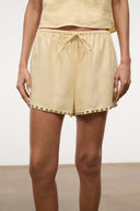 PADDLE LINEN SHORT | BUTTER STUDS BUTTER STUDS / XS