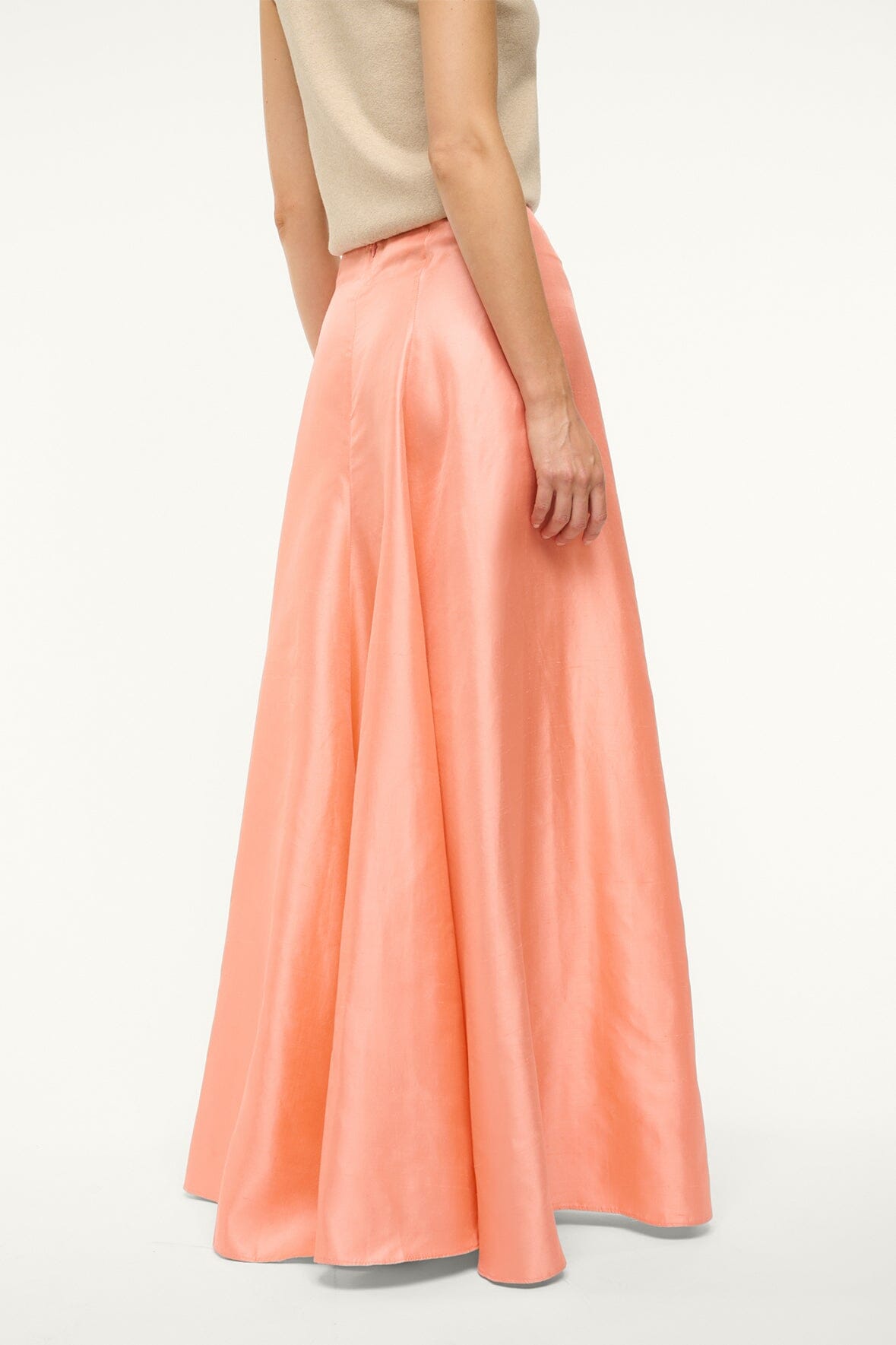 Image VINCENZO SILK SKIRT | CARNATION 5 of 8 and Clicking this image will trigger a zoom pop-up