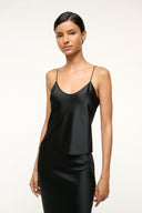 Image DURAND SILK CAMI | BLACK 5 of 6