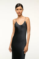 Image MILNER SILK SLIP DRESS | BLACK 2 of 5