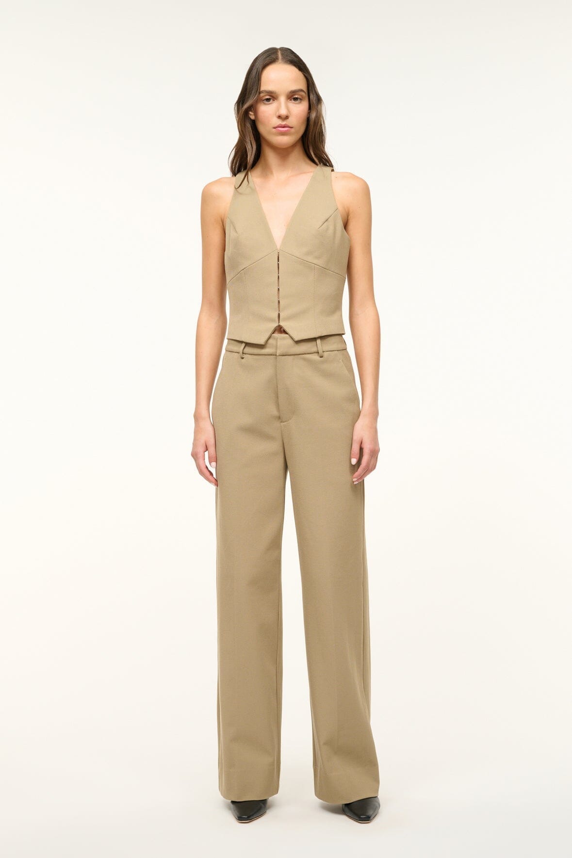 Image PRINCE TWILL PANT | BIRCH 1 of 7 and Clicking this image will trigger a zoom pop-up