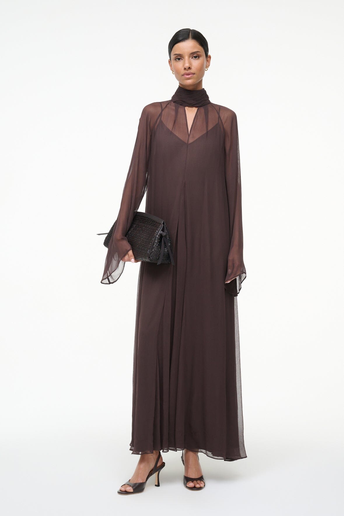 Image ESTHER MAXI DRESS | EARTH 9 of 10 and Clicking this image will trigger a zoom pop-up