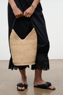 LANI LARGE RAFFIA BUCKET BAG | NATURAL NATURAL / OS