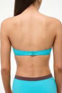 Image JO BALCONETTE BIKINI TOP | TEAL DARK CHOCOLATE 8 of 9