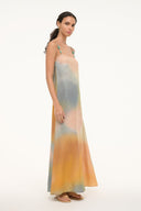 Image LAURA LINEN DRESS | PASTEL CLOUDS 3 of 6