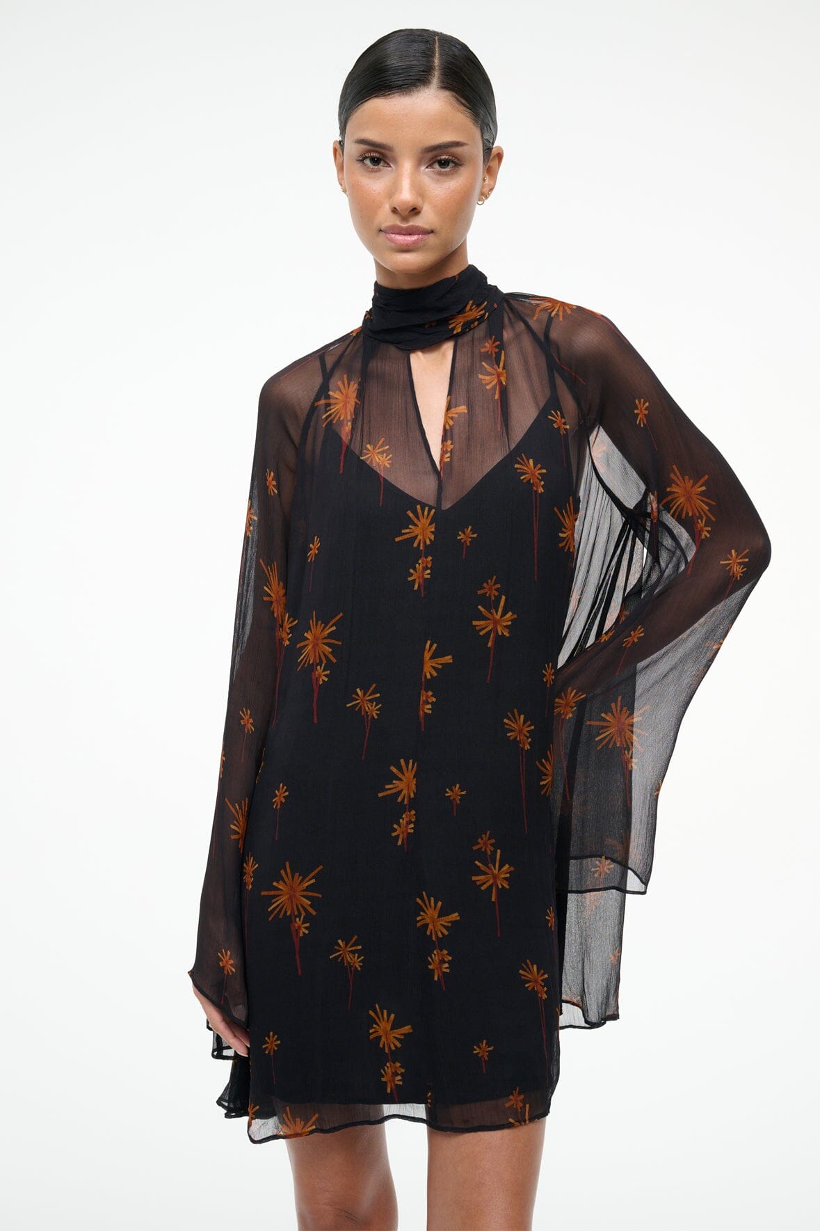 staud esther chiffon maxi dress Staud Esther Chiffon Maxi Dress