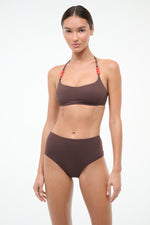 LAIRD BIKINI TOP | DARK CHOCOLATE FLAME
